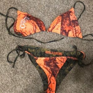 NWOT Girls with Guns Camo Bikini